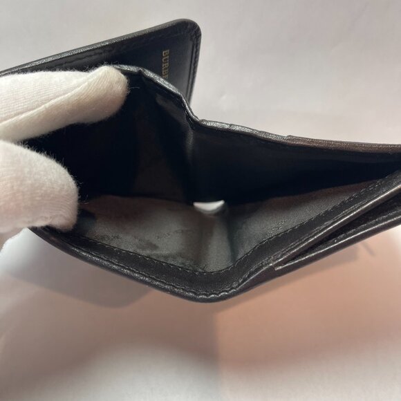 Burberry Beige/Brown Haymarket Check Coated Canvas & Leather Leighton - Preowned - Picture 14 of 15